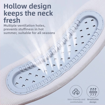 Дишаща шийна яка от силикон и мемори пяна за поддържане на шията, модел Diamond scarf, 120 g, за шия, 1-месечна гаранция
