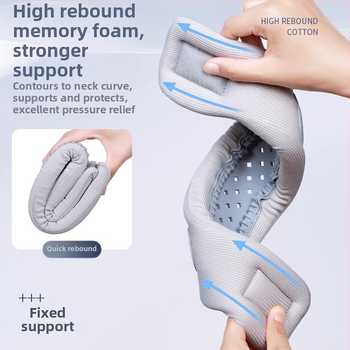 Дишаща шийна яка от силикон и мемори пяна за поддържане на шията, модел Diamond scarf, 120 g, за шия, 1-месечна гаранция