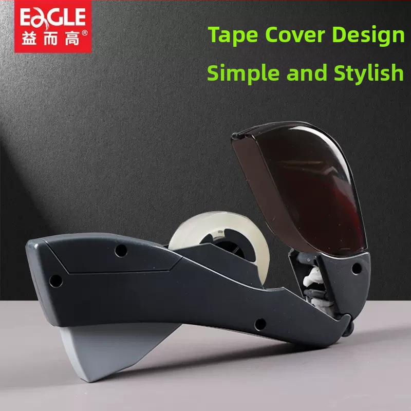 Ръчна резачка за лента, прозрачен диспенсер за канцеларска лента (модел T5165AB, пластмасов корпус, ширина на лентата 12–19 мм, диаметър на шпиндела 1.8 мм, тегло 0.2 кг)