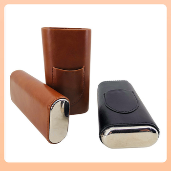 Θήκη υμιδόρ για πούρα - φορητή PU δερμάτινη θήκη αποθήκευσης πούρων, με κρεμάκι για κλειδιά και δυνατότητα εκτύπωσης λογότυπου