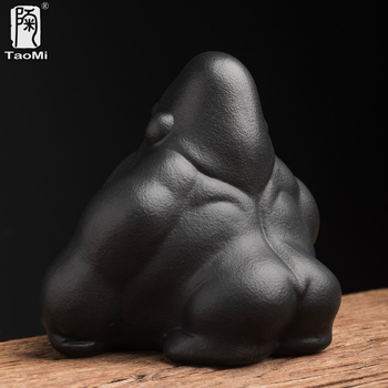 Keramikas pelnu trauks ar izglītotu orangutana dizainu, novērš pelnu izkliedēšanu, piemērots gan mājām, gan automašīnām, personalizējams ar logotipu