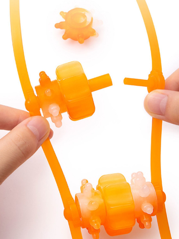 Háti masszírozó gumis rollerrel – Pass Qi, 100 g, csomagolás 160 db, 2 sor, kör 12