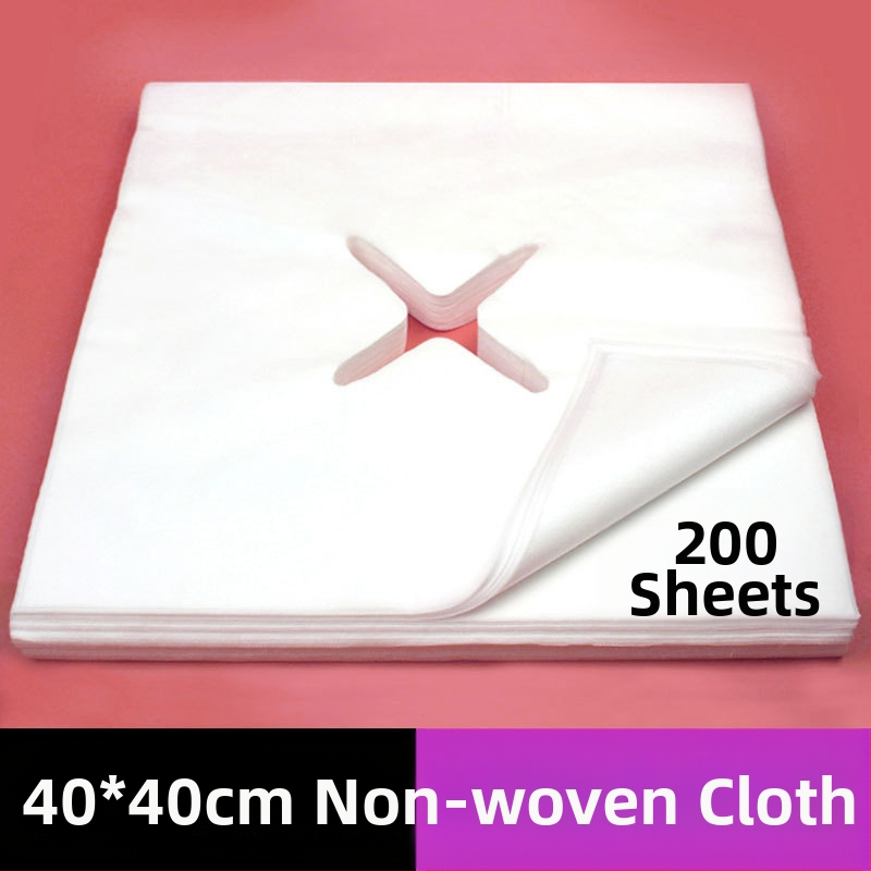 Vienkartinis sterilus nepluošto poliesterio rankšluostis masažo lovai, 150D siūlai, paprastas audimas