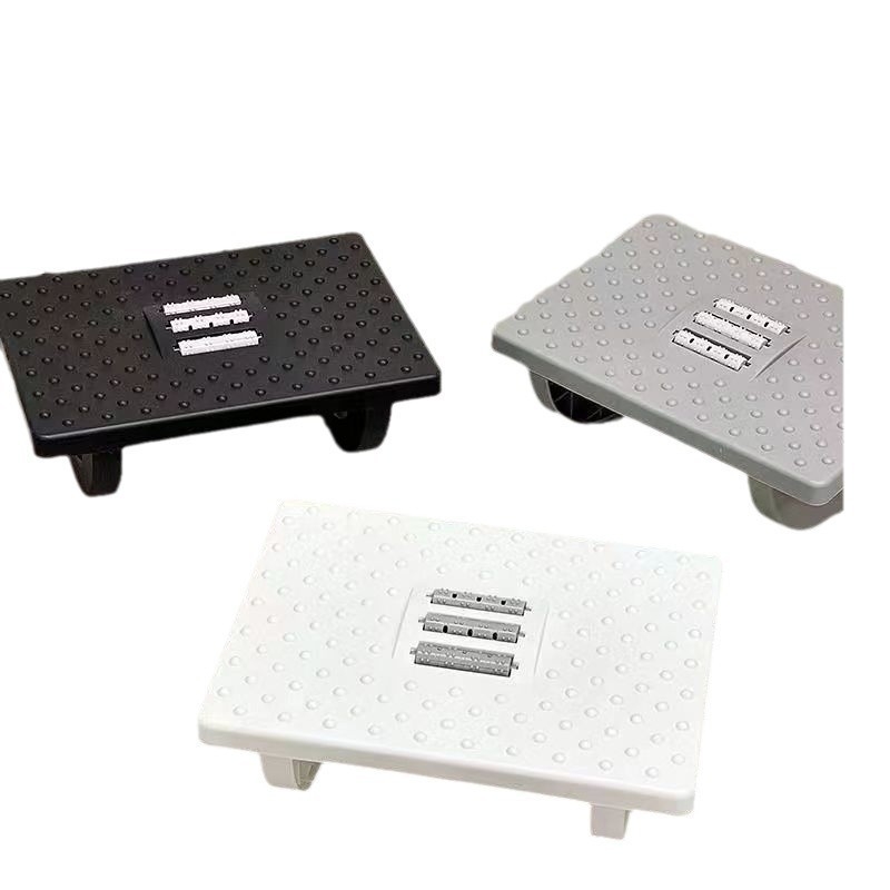 Офис подложка за крак - модерен пластмасов дизайн, пълнеж Cloud Branch, електрическа функция