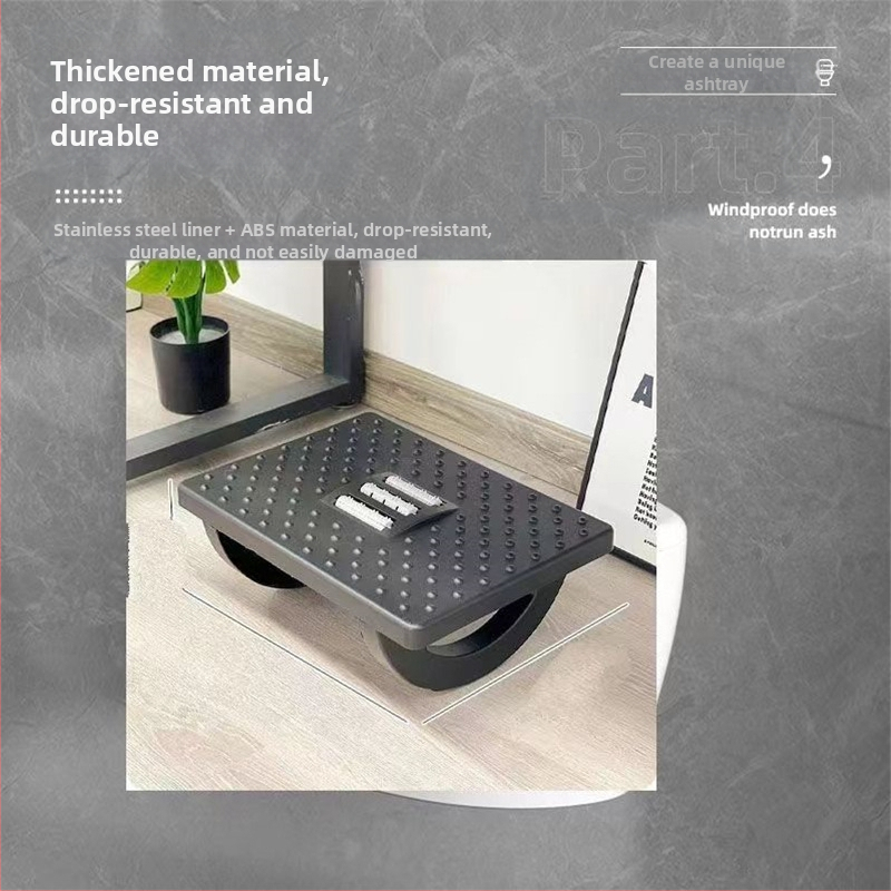 Офис подложка за крак - модерен пластмасов дизайн, пълнеж Cloud Branch, електрическа функция