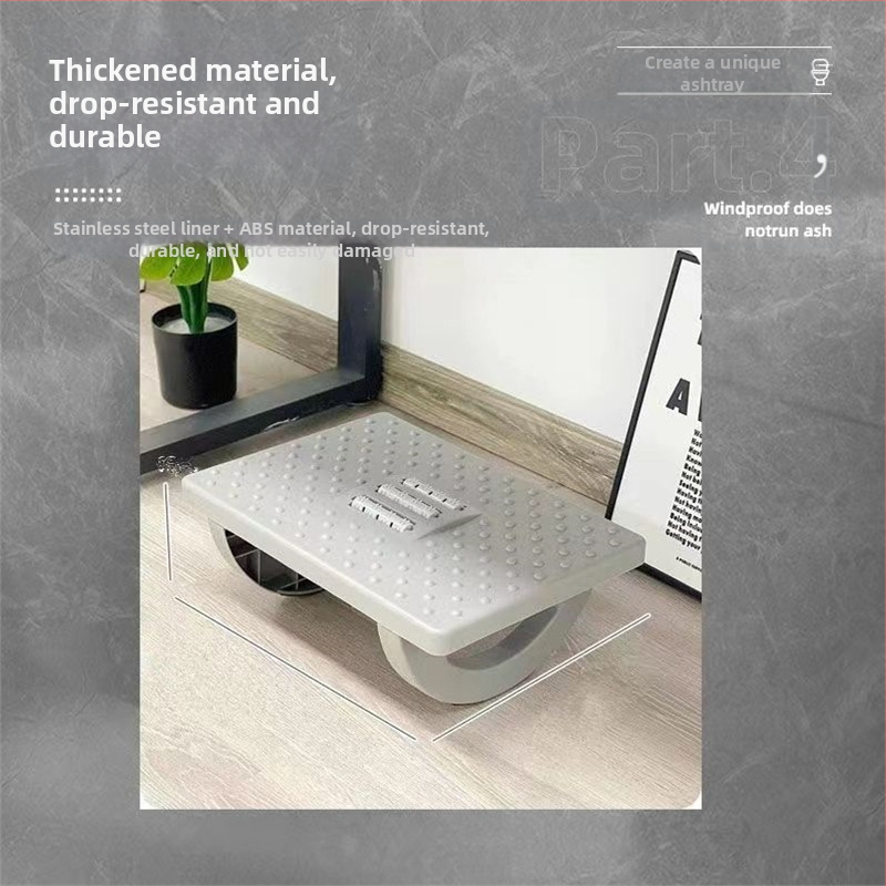 Офис подложка за крак - модерен пластмасов дизайн, пълнеж Cloud Branch, електрическа функция