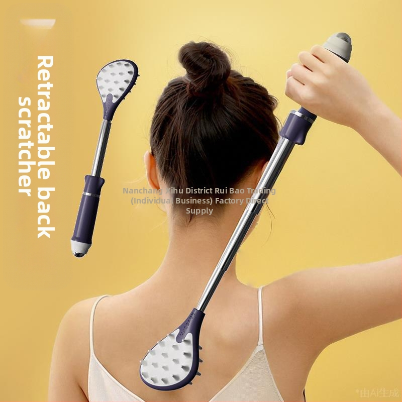 Proširiva višedijelna grebalica za leđa, od nehrđajućeg čelika