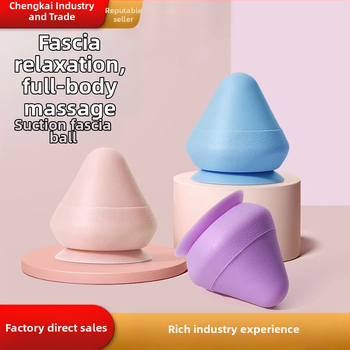 Rankinis fascijos/meridianų masažo kamuolys — silikonas, Chengkai, skirtas sveikam masažui ir kojų, kaklo, nugaros bei juosmens raumenų atsipalaidavimui.
