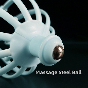 Glava masažera s odvojivim 12- i 18-kandži čeličnih kuglica za skalp, plastično kućište, 70–135 g, za masažu zdravlja