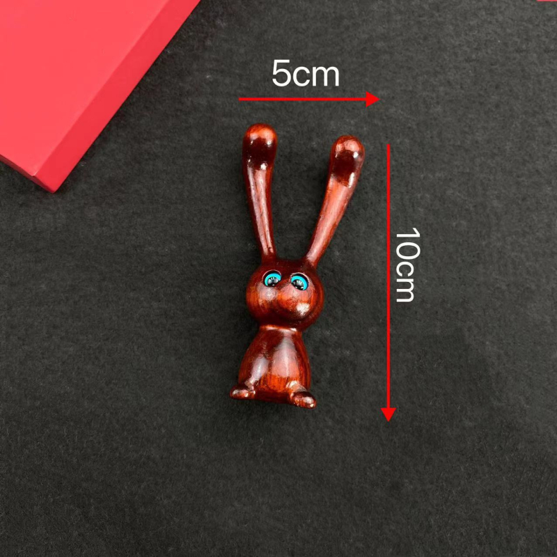 Drveni masažni alat za lice u obliku zeca, od ružnog drveta, modernog minimalističkog stila, ručni alat za podizanje kontura čeljusti i masiranje sljepoočnica