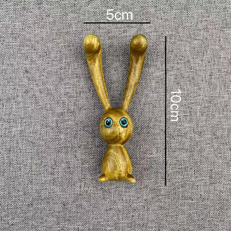 Drveni masažni alat za lice u obliku zeca, od ružnog drveta, modernog minimalističkog stila, ručni alat za podizanje kontura čeljusti i masiranje sljepoočnica