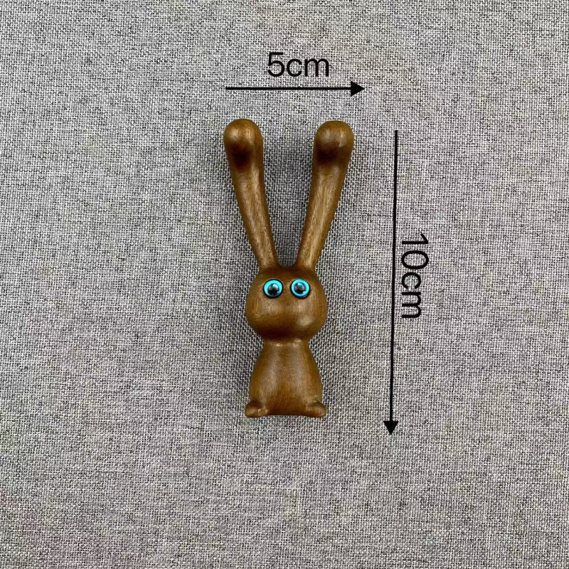 Drveni masažni alat za lice u obliku zeca, od ružnog drveta, modernog minimalističkog stila, ručni alat za podizanje kontura čeljusti i masiranje sljepoočnica