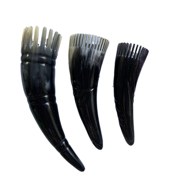 Масажен гребен за коса от рог с остри върхове, марка Weida, подходящ за здравословен масаж на скалпа