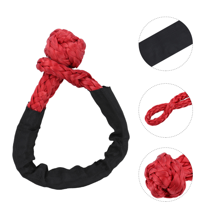 Soft shackle vontatáshoz ATV/utánfutó, szintetikus UHMWPE kötél védőhüvely – modell cp-5136-01–cp-5136-05