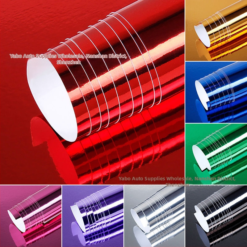 Automobiļa motora pārsega folija ar spoguļaini elektroplātēta izskatu, PVC materiāls, līmēšana, dažādi garumi