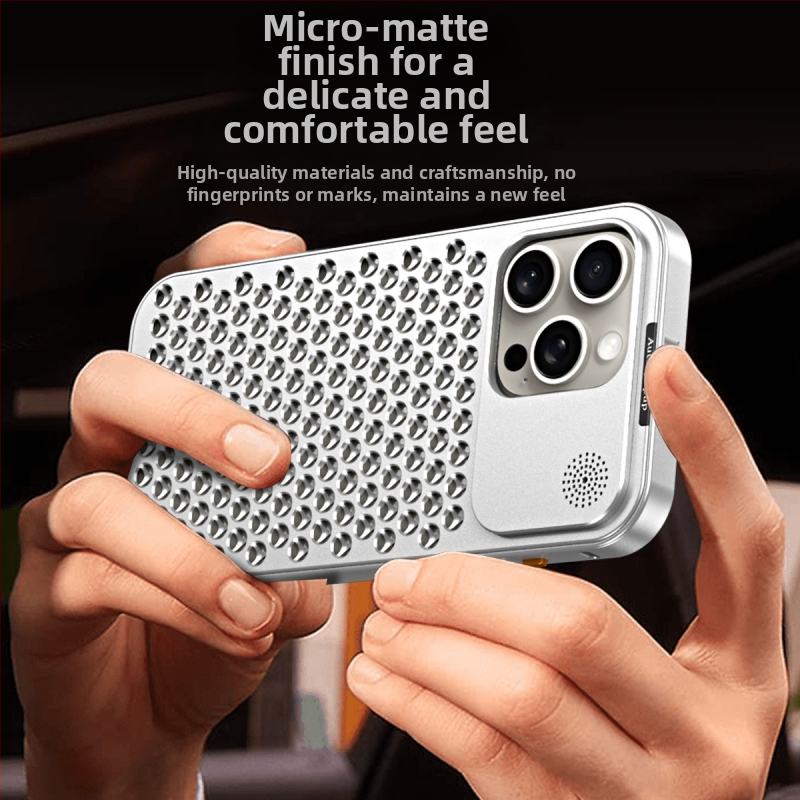 Kovové tvrdené puzdro pre iPhone 12/13/14 sériu – gravírovanie, proti nárazu, odvádzanie tepla, ochrana proti pádu