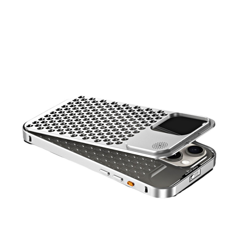 Carcasă metalică dură pentru iPhone 12/13/14 serie – gravură, rezistentă la șocuri, disipare termică, protecție la cădere