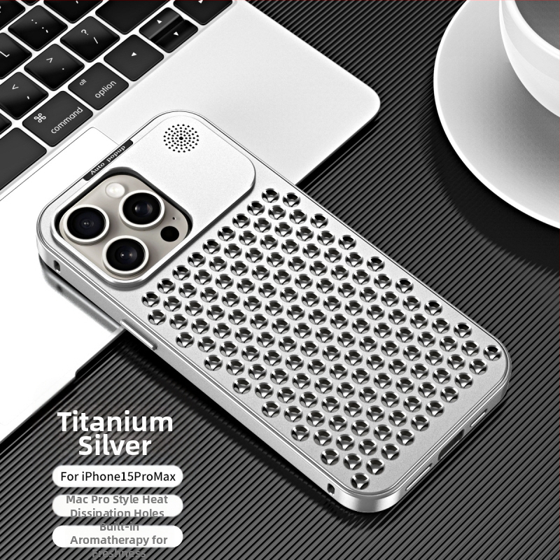 Metāla stingrs korpuss iPhone 12/13/14 sērijai – gravējums, pretdarbība pret triecieniem, siltuma izkliede, kritiena aizsardzība