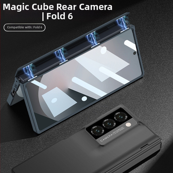 GKK husă Samsung Z Fold6 pentru camera din spate, balama magnetică, finisaj mat, rezistentă la căderi, acoperire totală