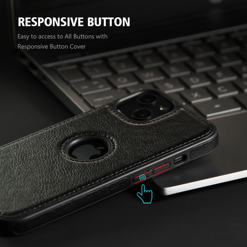 Husă pentru iPhone 17 Pro Max și iPhone 16 Pro – capac din piele sintetică, textură cusăturilor, protecție anti-cădere, personalizabilă