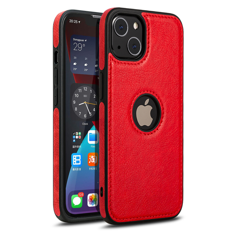 Husă pentru iPhone 17 Pro Max și iPhone 16 Pro – capac din piele sintetică, textură cusăturilor, protecție anti-cădere, personalizabilă