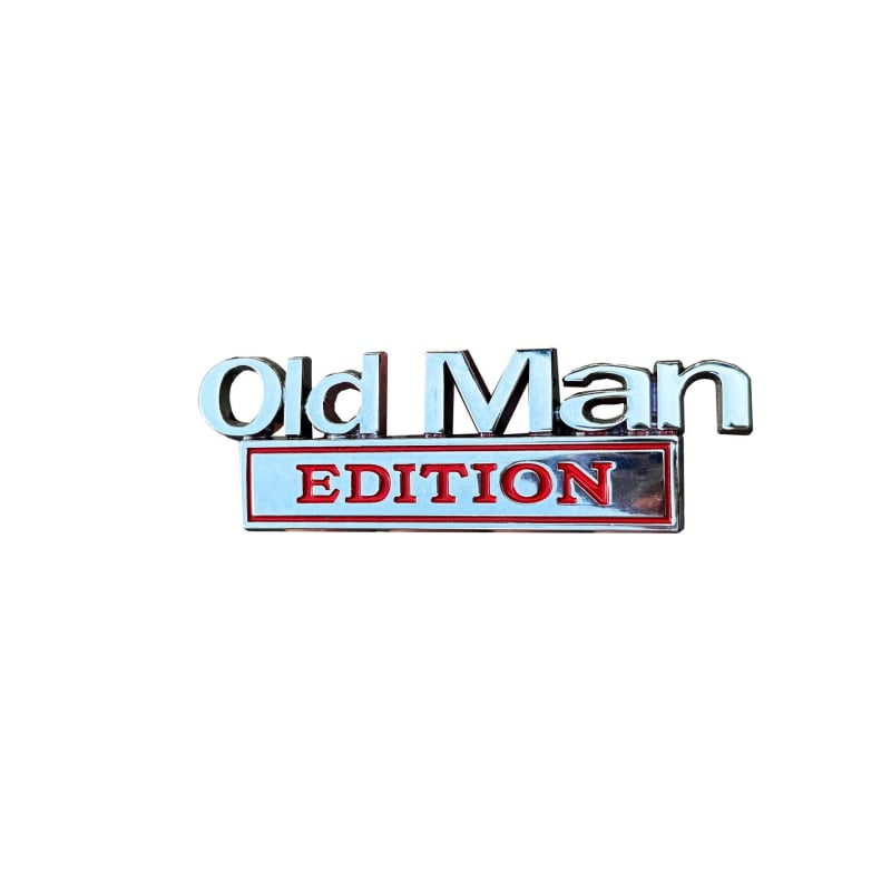 Метален знак за кузов на автомобил, версия Old Man EDITION, самозалепващ стикер