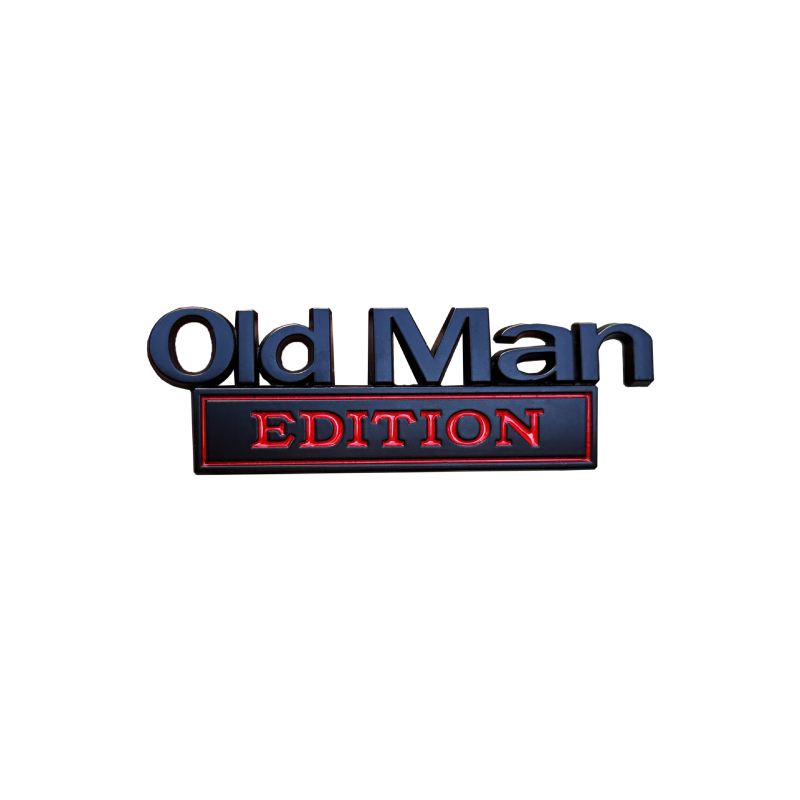 Метален знак за кузов на автомобил, версия Old Man EDITION, самозалепващ стикер