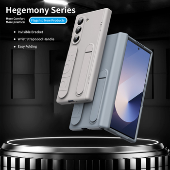 Carcasă Samsung Z Fold7 cu balam de tip hinge și suport invizibil, design all-in-one, material PC, protecție anti-cădere, protecție ecran integrată