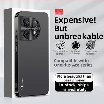 OnePlus 12/11 sērijas aizsargkorpuss, akrila materiāls, elektroplēta rāmis, pilns pārklājums, izturīgs pret kritieniem, pret pirkstu nospiedumiem