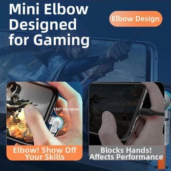 Кабел за данни и зареждане с 180° въртящ се ъгъл, USB‑C и Lightning, силиконова конструкция, единичен изход, 80W макс