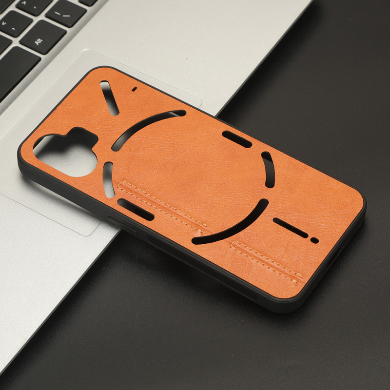 Zadné puzdro pre Nothing Phone 2, PU+PC materiál, vintage štýl s retro kravím vzorom, lisovaná výroba, možnosť prispôsobenia