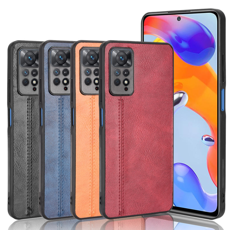 Carcasă flip pentru telefon Xiaomi Redmi Note 11 Pro Global 4G, din piele sintetică, stil business