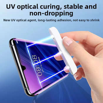 Закалено стъклено защитно покритие за предния екран на Samsung S24 Ultra, съвместимо с S23 Ultra/S22 Ultra, HD яснота, UV покритие, антиотпечатъци, защита при изпускане