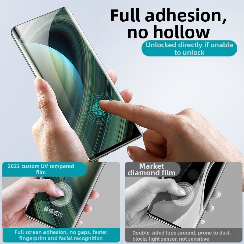 Προστατευτικό οθόνης από tempered γυαλί για το μπροστινό μέρος του Samsung S24 Ultra, συμβατό με S23 Ultra/S22 Ultra, HD ευκρίνεια, UV επίστρωση, αντι-δακτυλικά αποτυπώματα, προστασία από πτώσεις
