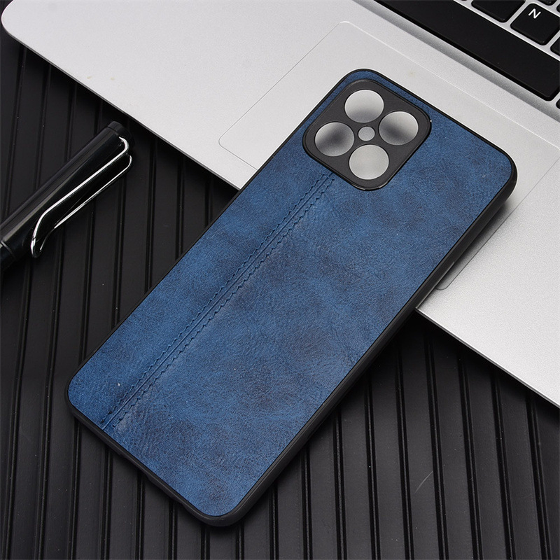 iFace Super tālruņa korpuss – govs raksts, TPU + āda, frēzēšana, pielāgojama, šoksizturīga aizsardzība, der Huawei/Honor X9A, X8, Y71 un Huawei Nova Y90