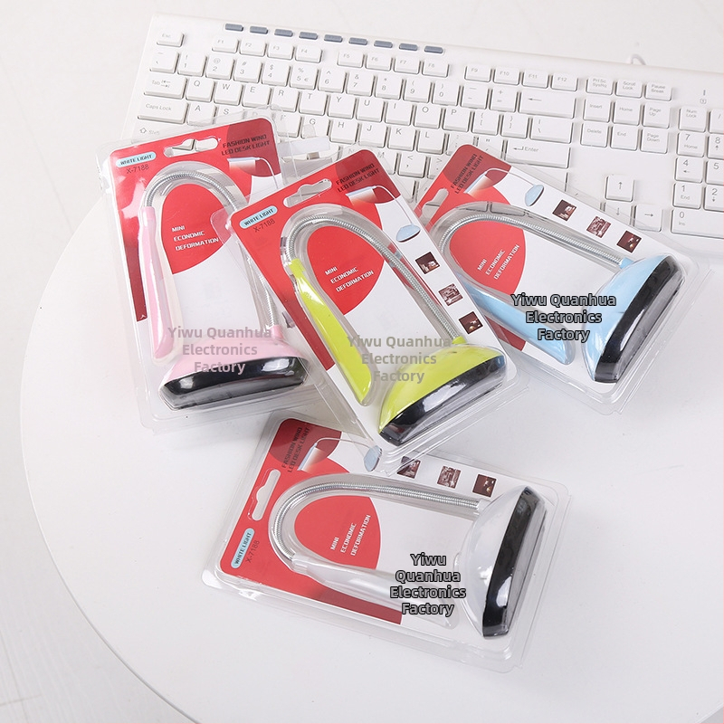 Λυχνία γραφείου για προστασία ματιών, συμπαγής αναδιπλούμενη λάμπα με πλαστικό σκιά, φωτισμός επιπέδου AA, CRI 80–89, ≤36V, περιστροφή 360°