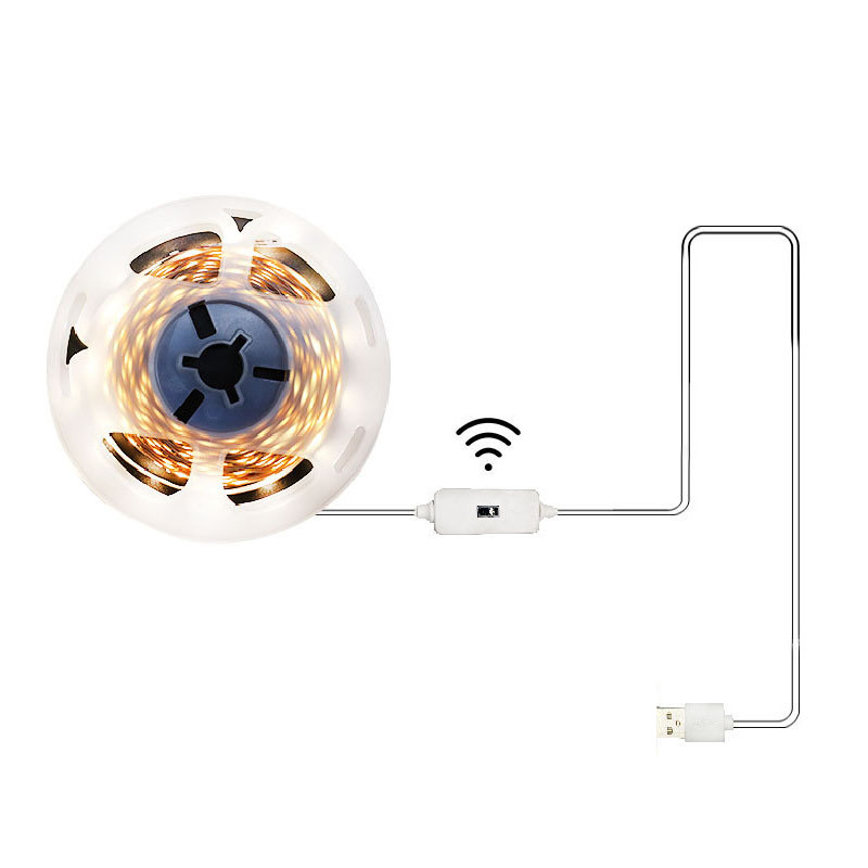 Monochrominė USB 5V LED juosta su 2835 LED, 60 LED, spindulio kampas 120°, vandeniui atspari