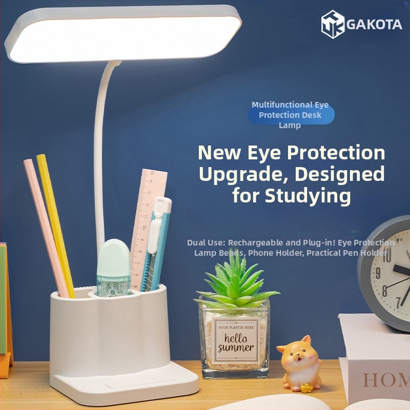 Λαμπτήρας γραφείου για μαθητές με προστασία ματιών, διακόπτης αφής, ενσωματωμένη μπαταρία λιθίου, υψηλό CRI ≥90, φωτισμός Κατηγορίας Α