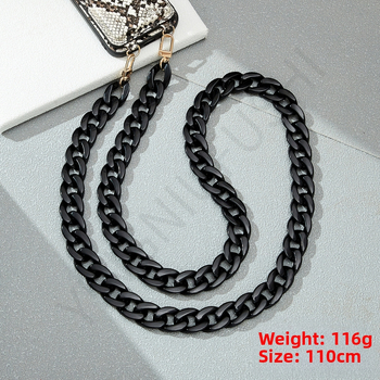 Дамска дълга презрамка за телефон – ланярд, акрилен материал, полу-ручна обработка, прост и висококачествен стил, модерно градско ежедневие, пролет 2023