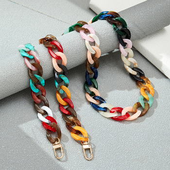 Дамска дълга презрамка за телефон – ланярд, акрилен материал, полу-ручна обработка, прост и висококачествен стил, модерно градско ежедневие, пролет 2023