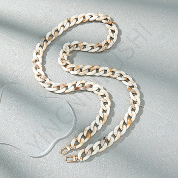 Дамска дълга презрамка за телефон – ланярд, акрилен материал, полу-ручна обработка, прост и висококачествен стил, модерно градско ежедневие, пролет 2023