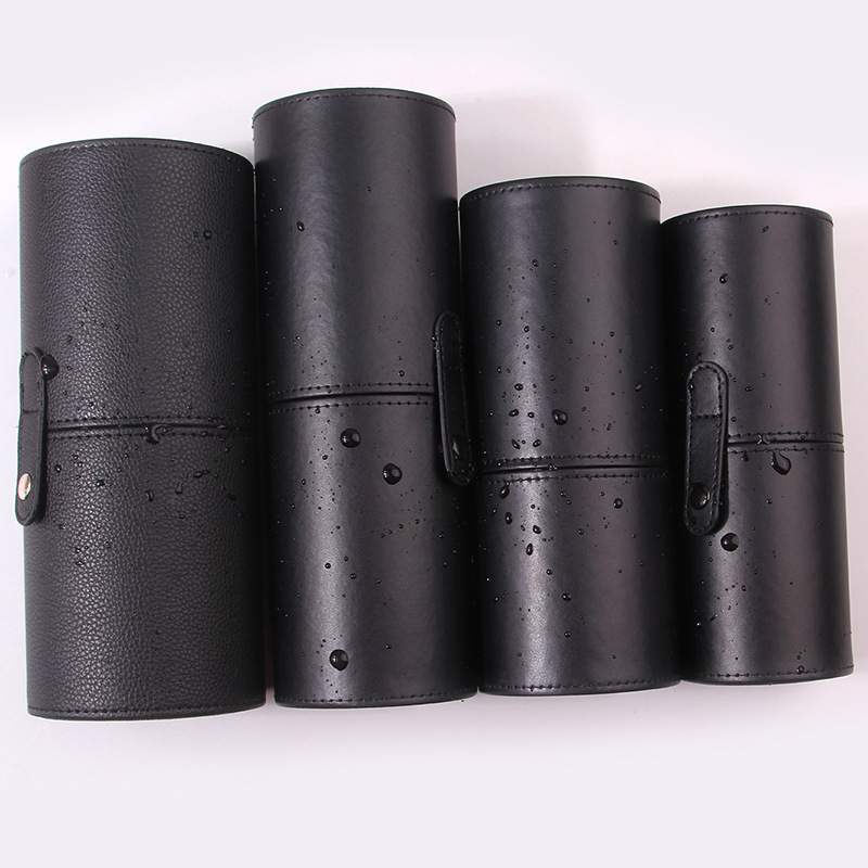 Κουτί αποθήκευσης πινέλων μακιγιάζ από PU, μεγάλη χωρητικότητα, 1 σετ, φορητό