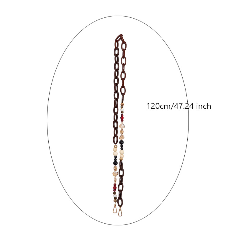 Pečių rankinė su vientiso rašto modeliu, plastmasės medžiaga, 2024 m. pavasaris