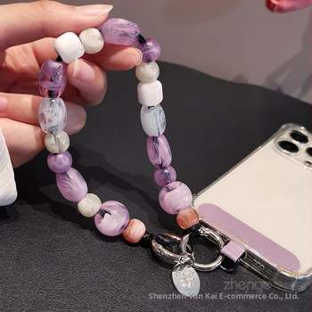 Sieviešu telefona kaklarota ar pērlītēm, rokdarbs, daudzfunkcionāla, ģeometriskais dizains, zīmols Zhenge