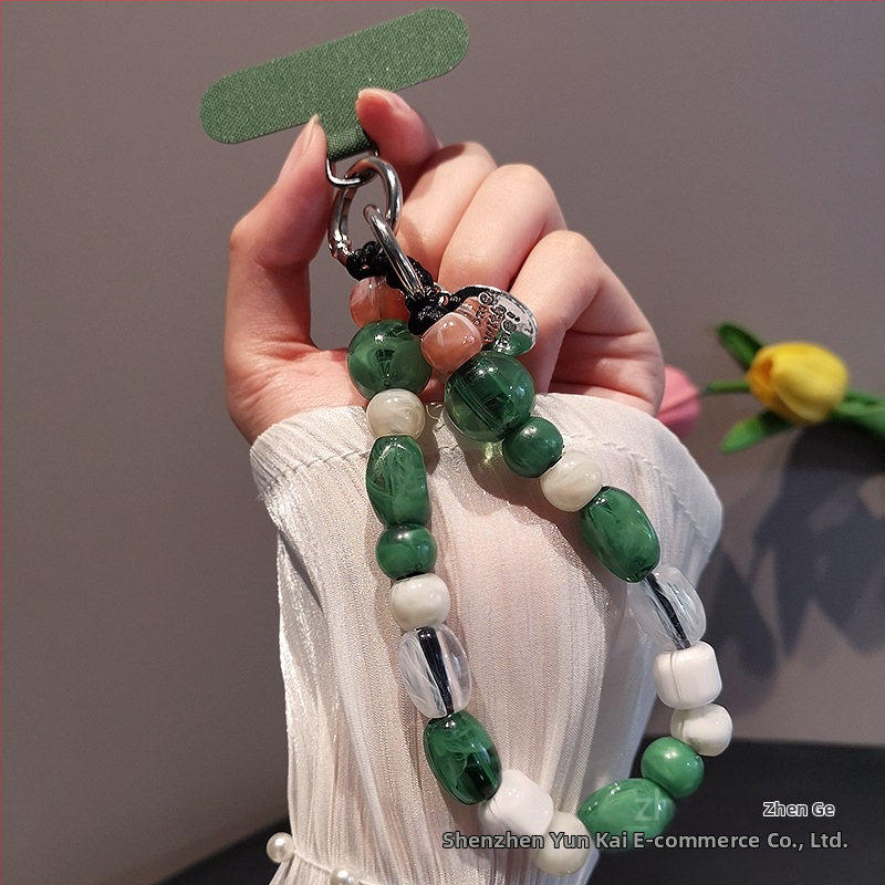 Sieviešu telefona kaklarota ar pērlītēm, rokdarbs, daudzfunkcionāla, ģeometriskais dizains, zīmols Zhenge