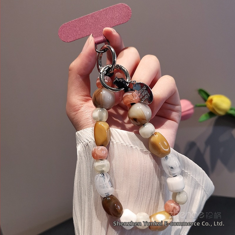 Sieviešu telefona kaklarota ar pērlītēm, rokdarbs, daudzfunkcionāla, ģeometriskais dizains, zīmols Zhenge