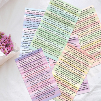 Autocolante decorative pentru papetărie – stil retro, ușor de lipit, Brand Jinmao, imprimare offset