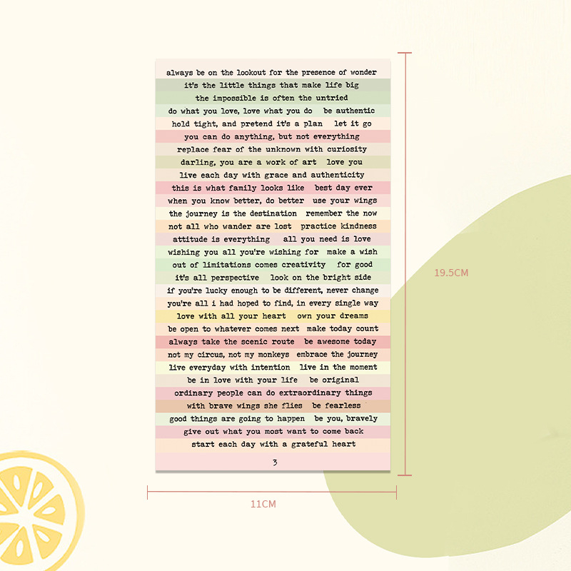 Autocolante decorative pentru papetărie – stil retro, ușor de lipit, Brand Jinmao, imprimare offset