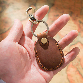 Retro PU odinis raktų pakabukas su kortų dublieriumi, universalus raktų kilpelė ir universalus kortų skaitytuvas, vidinė karvės odos apdaila