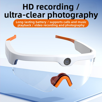 XV15 έξυπνα γυαλιά Bluetooth — κάμερα 8MP, μπαταρία 400mAh, στήριξη στο κεφάλι, κάρτα μνήμης 16–256GB, εμβέλεια Bluetooth 10m+